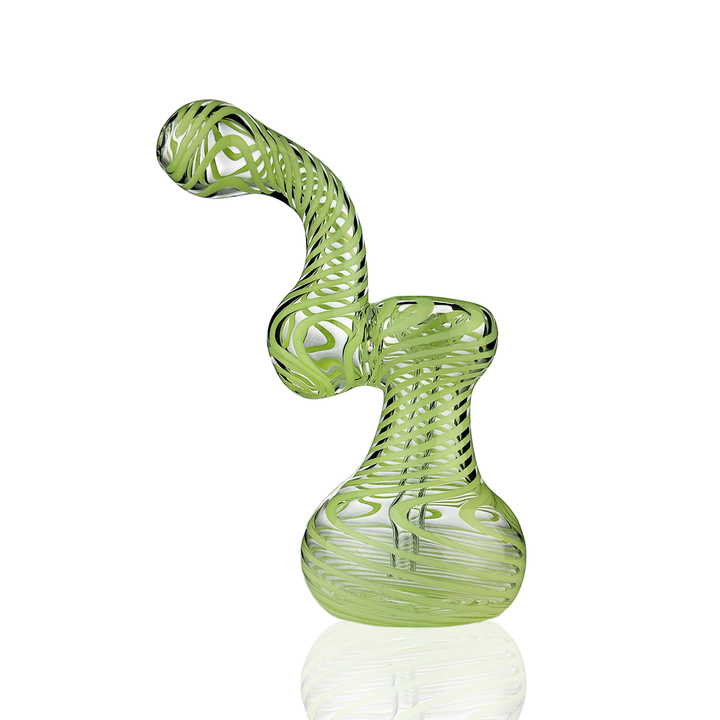 7-Inch Slime Line Glass Bubbler for Dry Herb