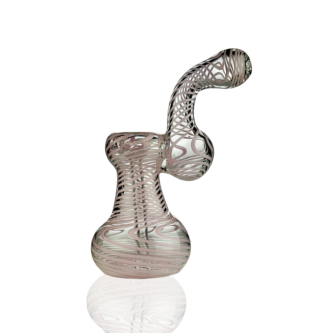 7-Inch Slime Line Glass Bubbler for Dry Herb