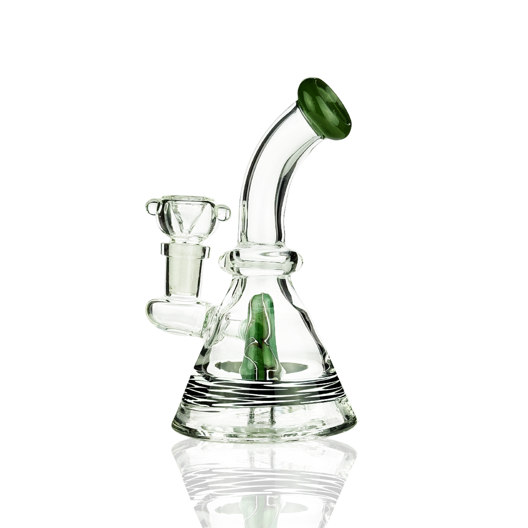 6 Inch Conical Water Pipe with Colored Rod