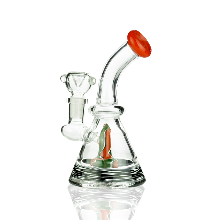 6 Inch Conical Water Pipe with Colored Rod
