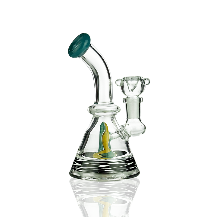6 Inch Conical Water Pipe with Colored Rod