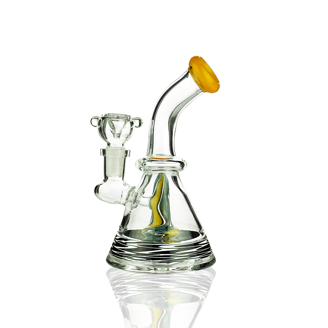 6 Inch Conical Water Pipe with Colored Rod