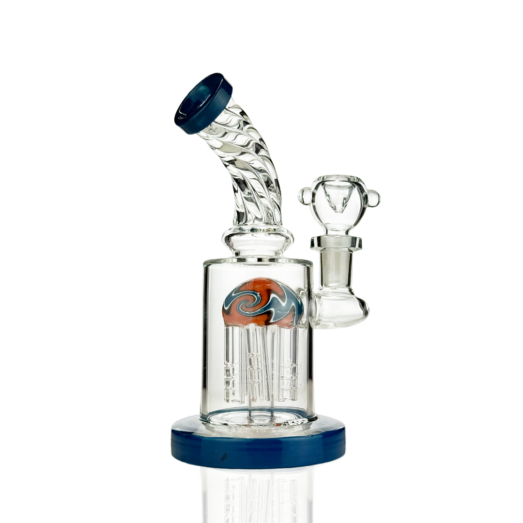 Compact Tree Shower Perc Water Pipe with Dome