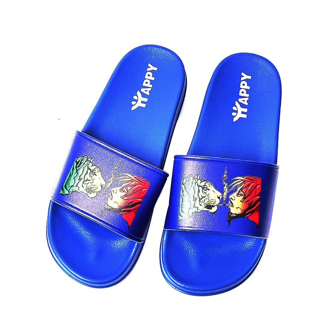 Tiger Print Slide Sandals - 4 Size Pack