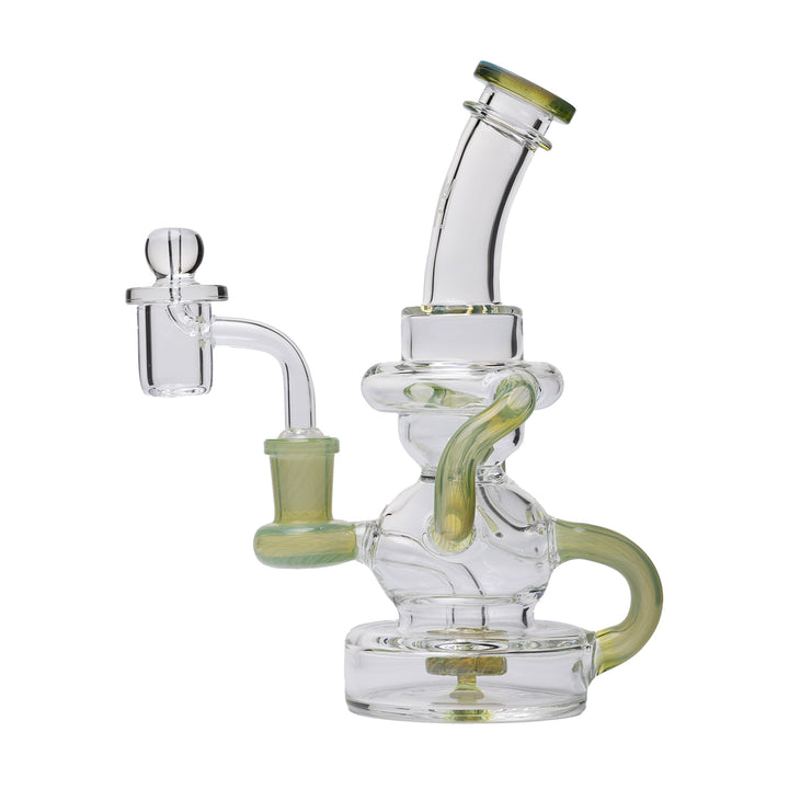 Stubby Klein Recycler Dab Rig with Quartz Banger