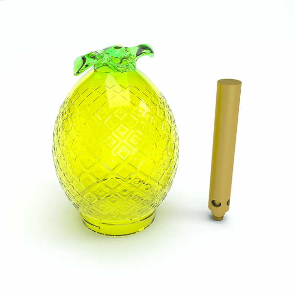 Kompact Pineapple Glass Globe Single