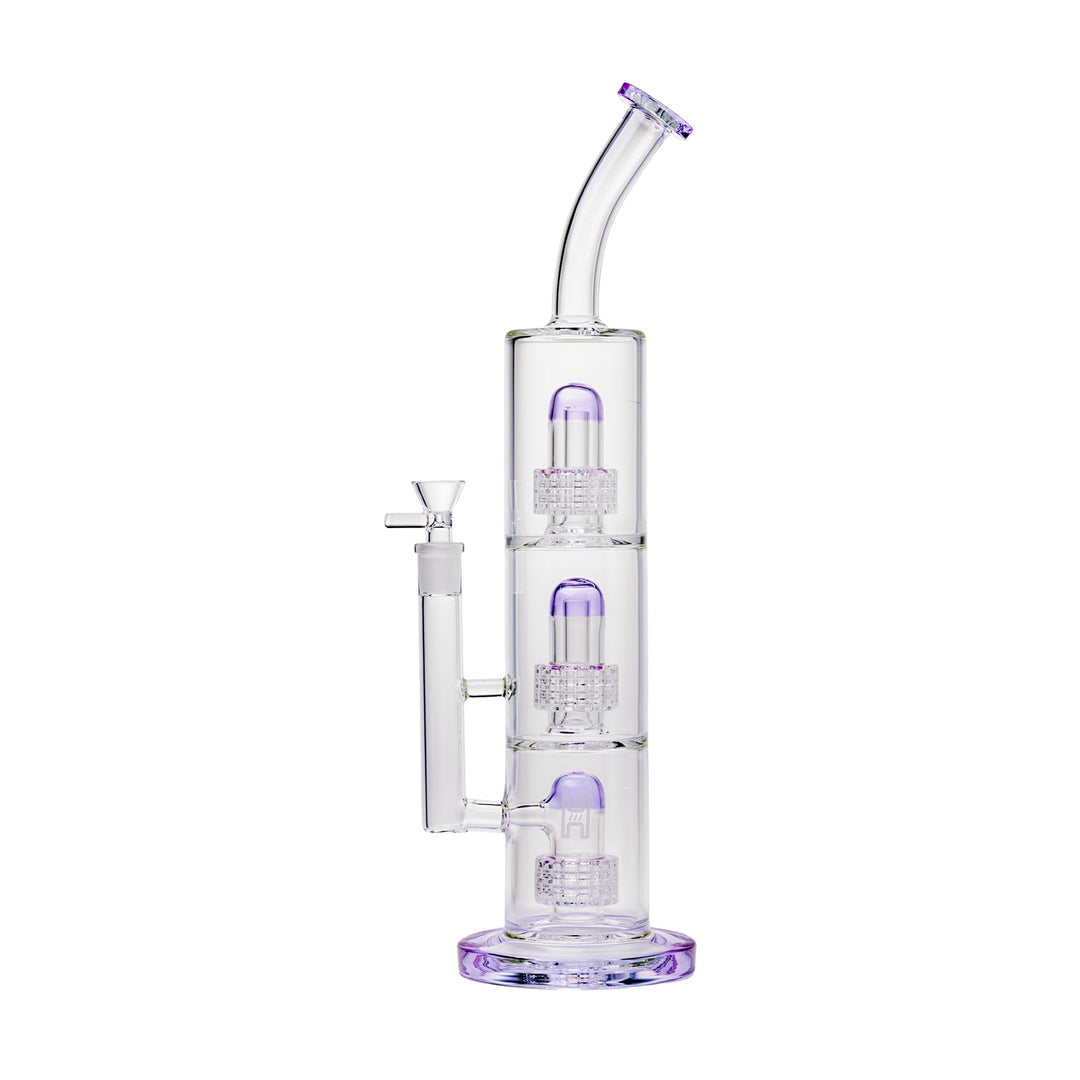 Trinity Triple Perc Borosilicate Water Pipe