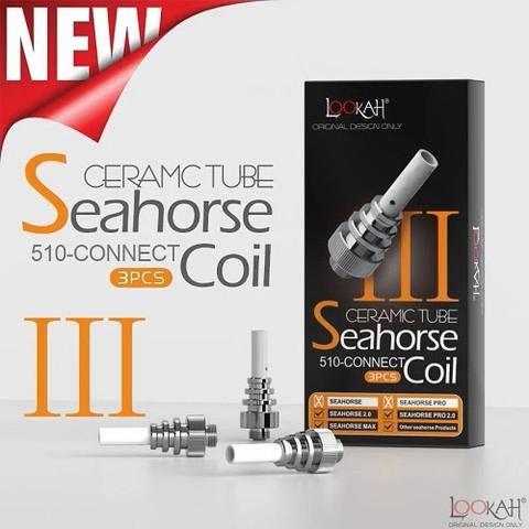 Lookah Seahorse III Ceramic Tube Coil Replacements (3-Pack)