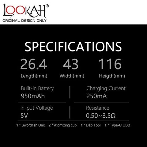 Lookah Swordfish Concentrate Vape Pen