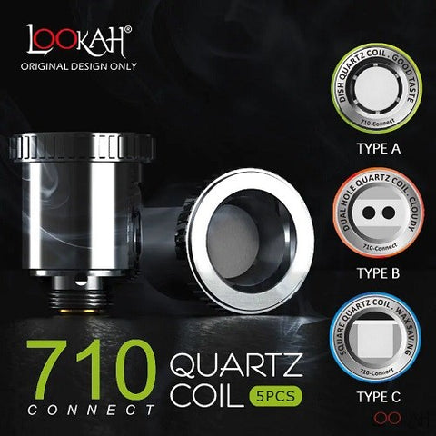 Lookah 710 Quartz Atomizer Coils 5-Pack
