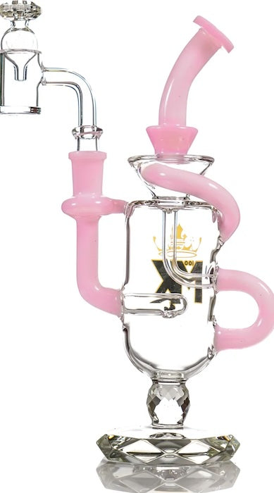 MK Glass 10-Inch Wine Recycler Dab Rig