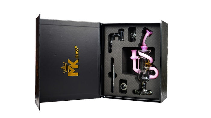 MK Glass 10-Inch Wine Recycler Dab Rig