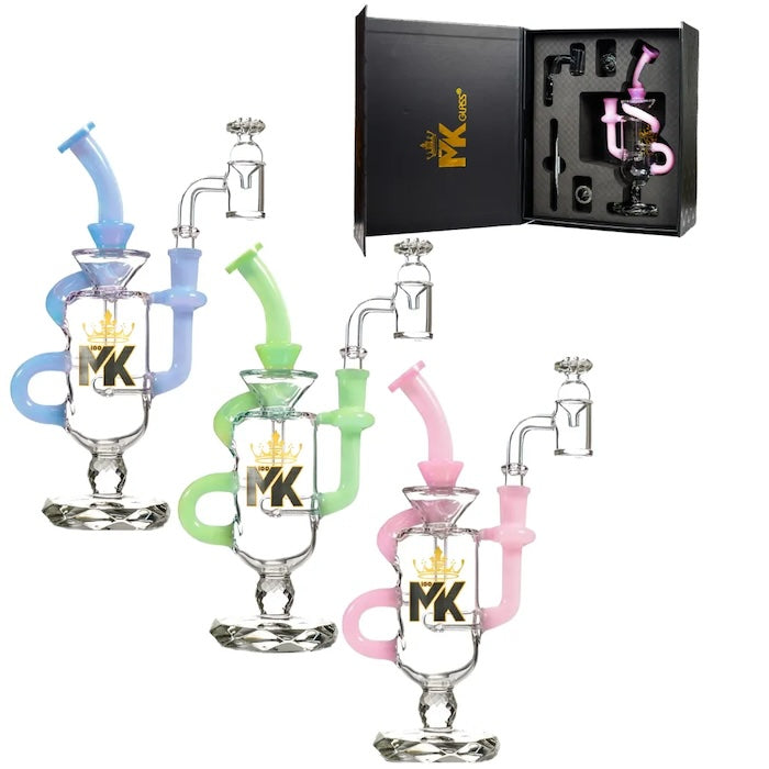 MK Glass 10-Inch Wine Recycler Dab Rig