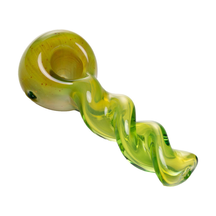 Twist Design Borosilicate Spoon Pipe