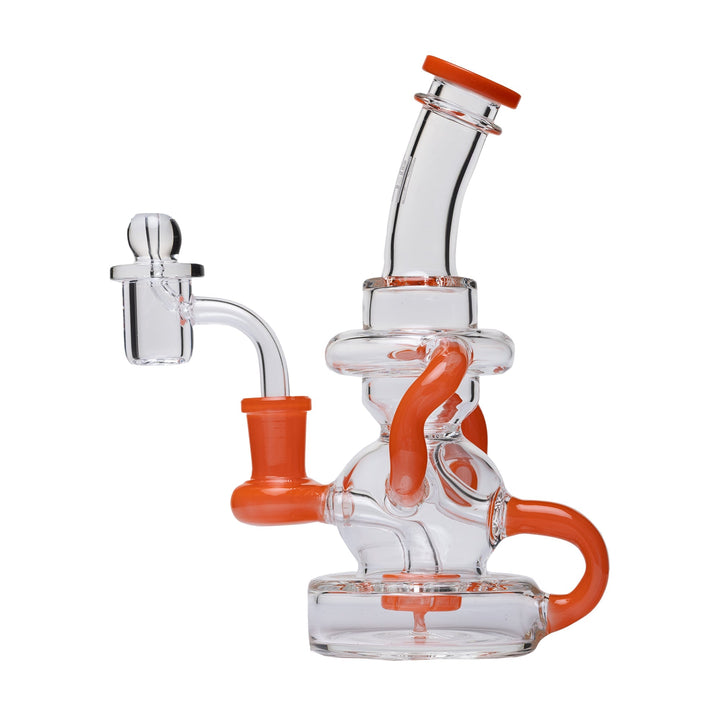 Stubby Klein Recycler Dab Rig with Quartz Banger