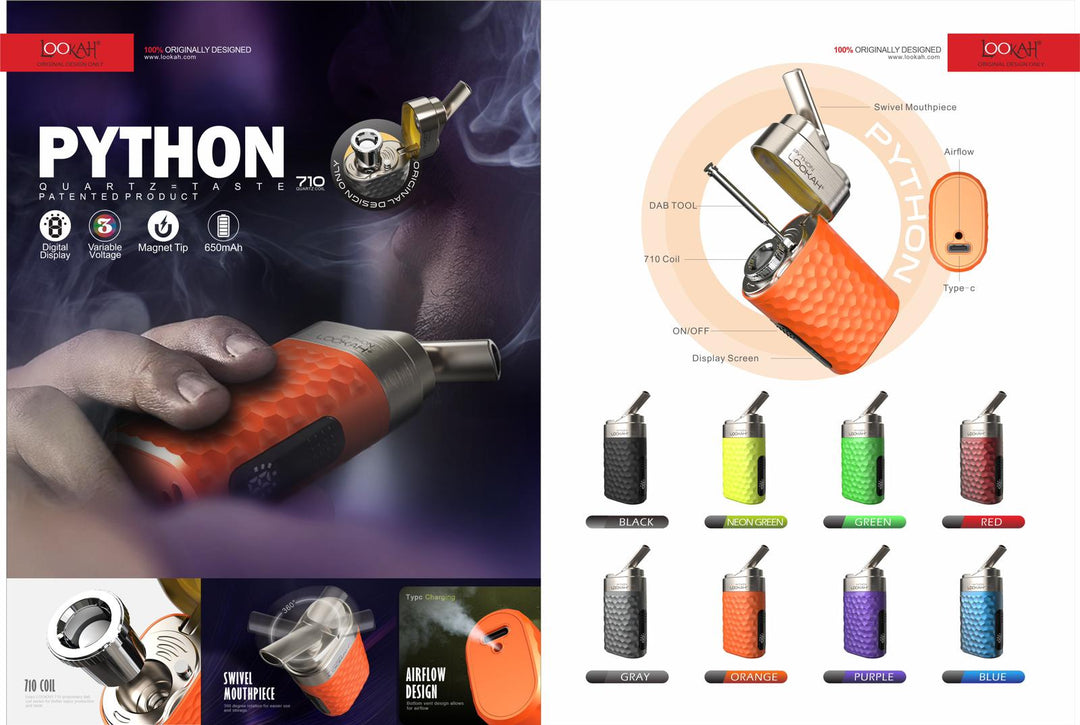 Lookah Python Portable Concentrate Vaporizer