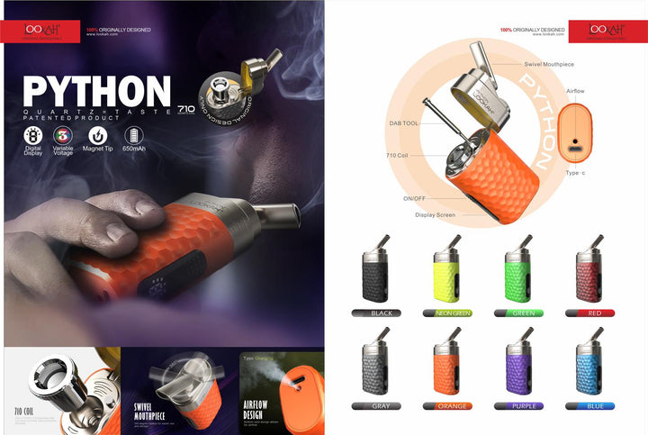 Lookah Python Portable Concentrate Vaporizer