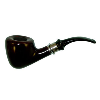 Cherry Wood Half-Bent Dublin Tobacco Pipe 5.5"