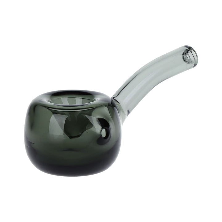 Bent Hammer Glass Hand Pipe with Globe Base