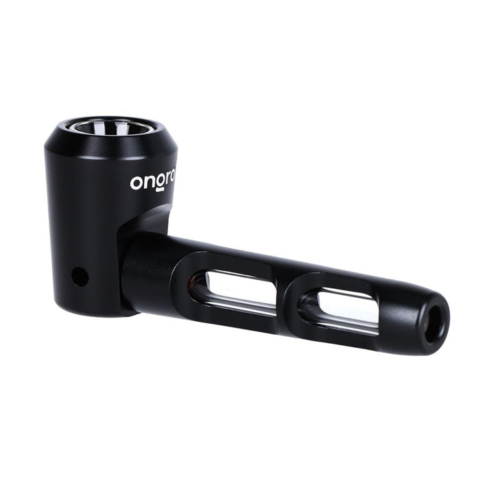 Durable Aluminum & Glass Spoon Pipe - 4.25"