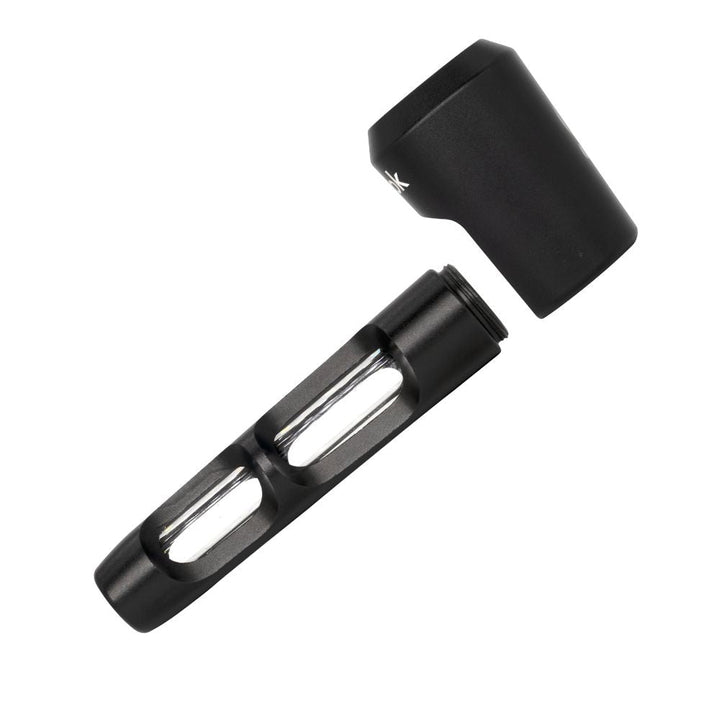 Durable Aluminum & Glass Spoon Pipe - 4.25"