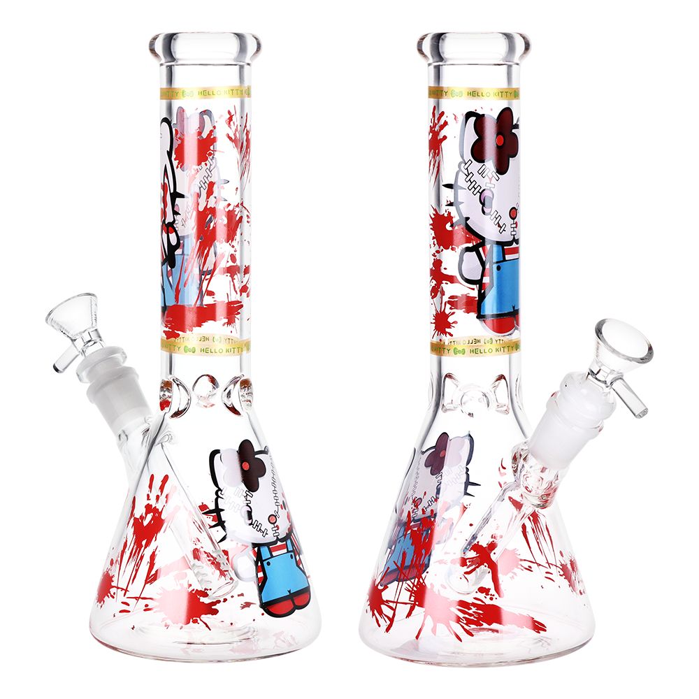 10 Inch Cats Play Beaker Water Pipe