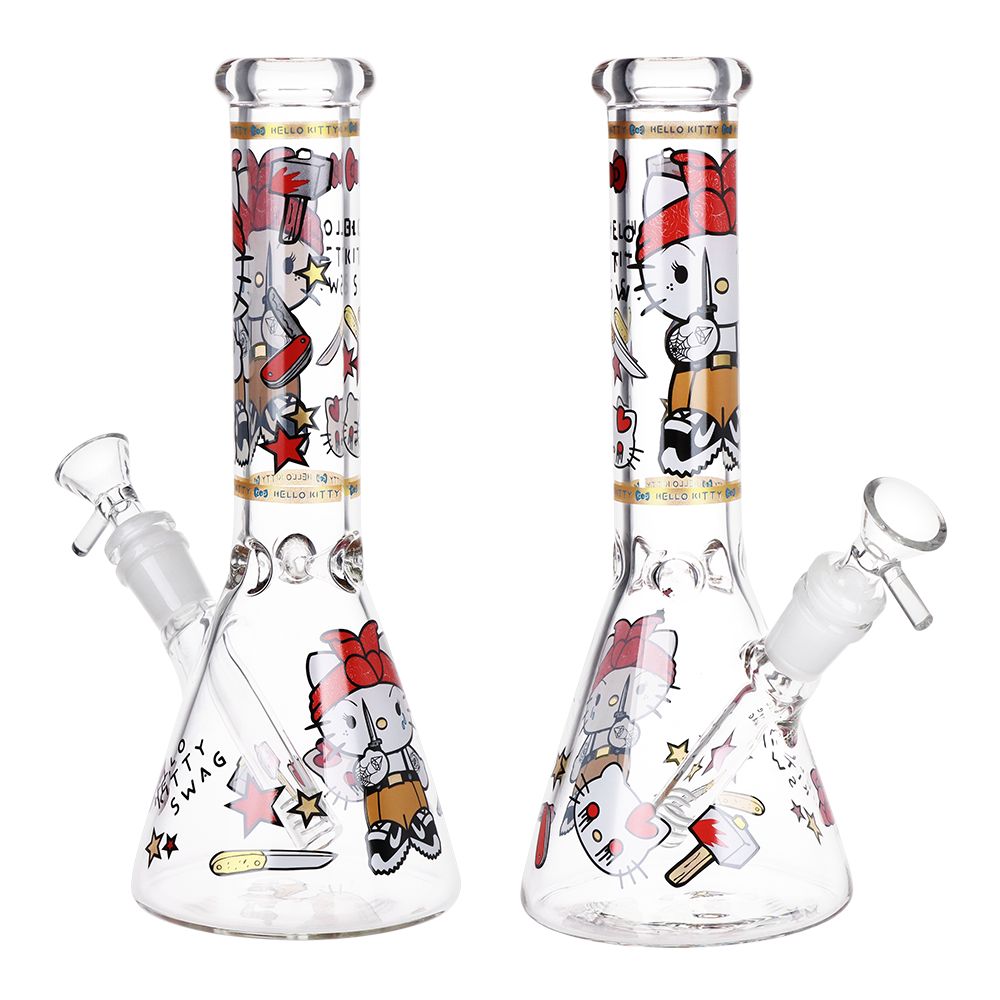 Gangster Cat Beaker Pipe with Ice Catcher