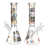 10-Inch Swagged Kitty Beaker Water Pipe with Ice Catcher