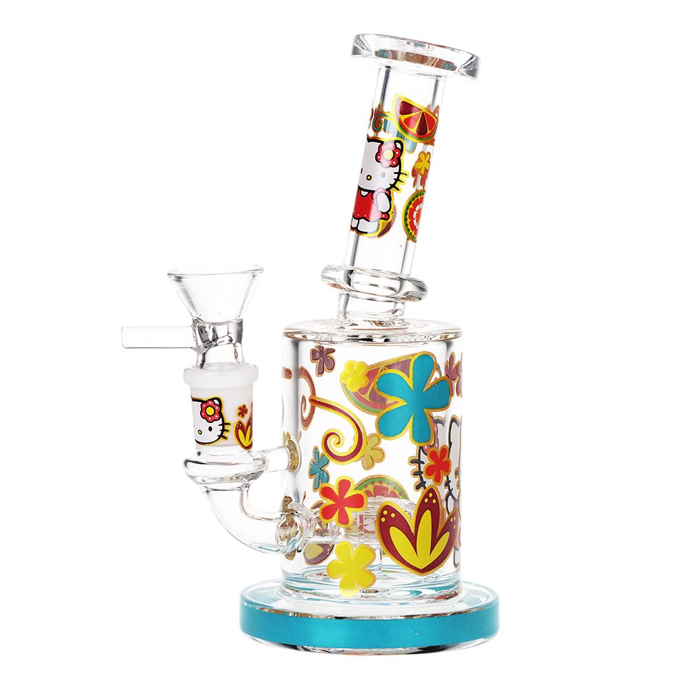6.25 Inch Kitty Decal Water Pipe