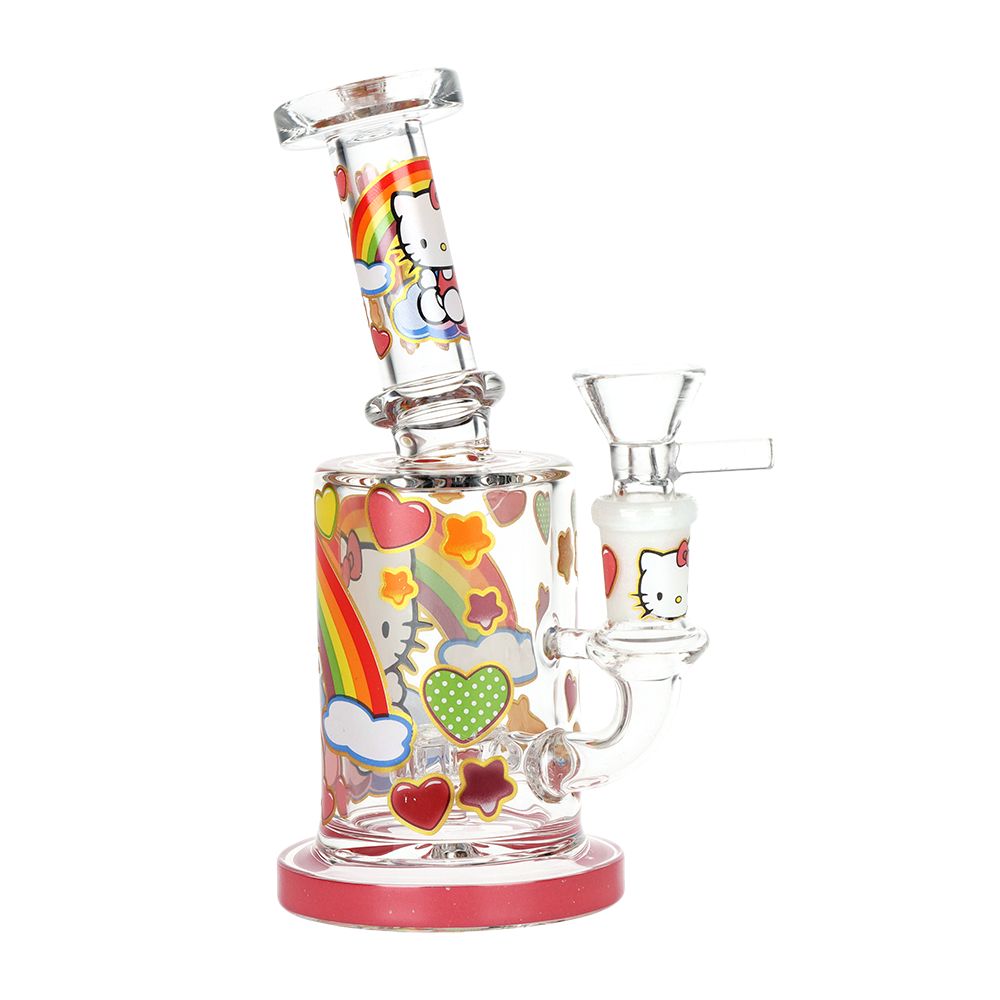 6.25 Inch Kitty Decal Water Pipe