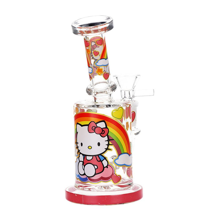 6.25 Inch Kitty Decal Water Pipe