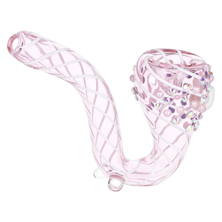 Charming Kitty Sherlock Glass Hand Pipe 5.25in