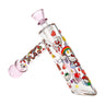 Happy Kitty Decal Glass Bubbler - 6 Inch