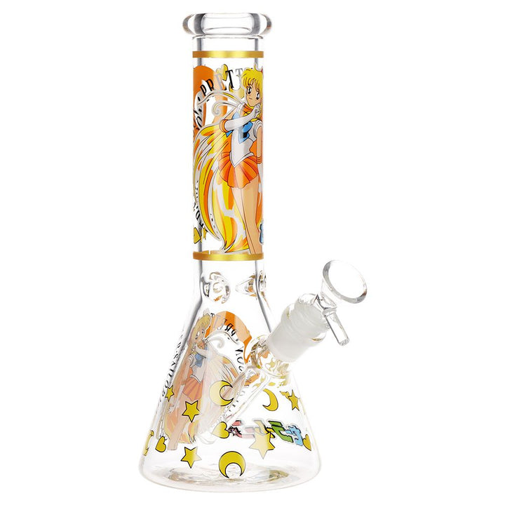 10" Anime Decal Glass Beaker Water Pipe