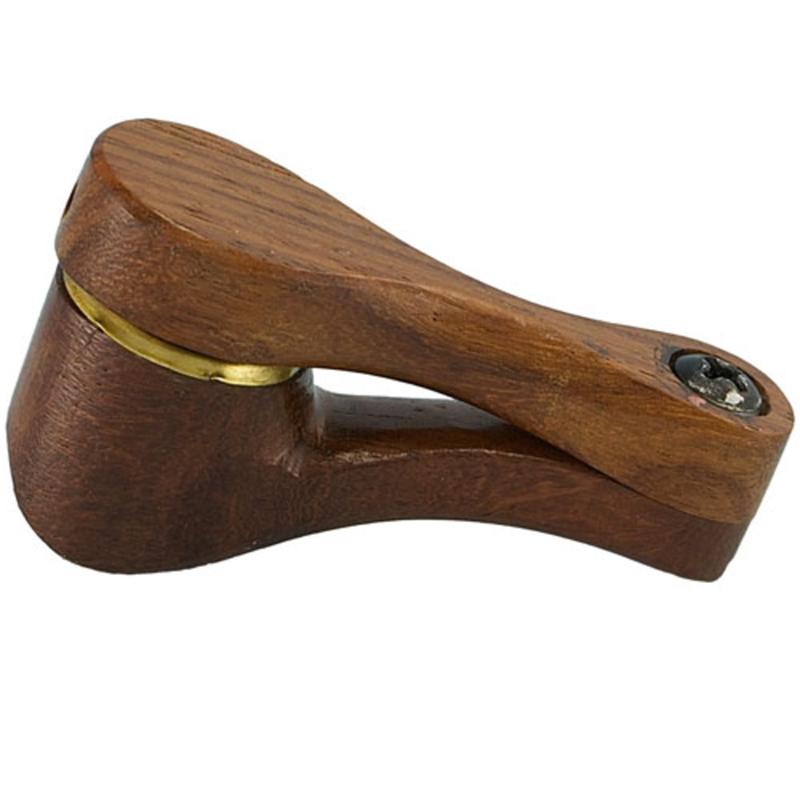 Compact Wooden Swivel Hand Pipe