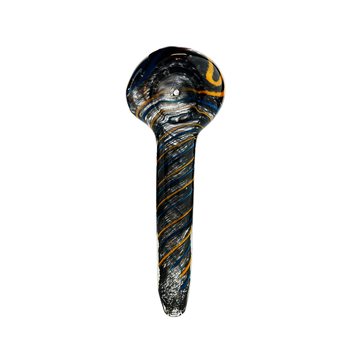 Compact 4 Inch Spiral Glass Hand Pipe