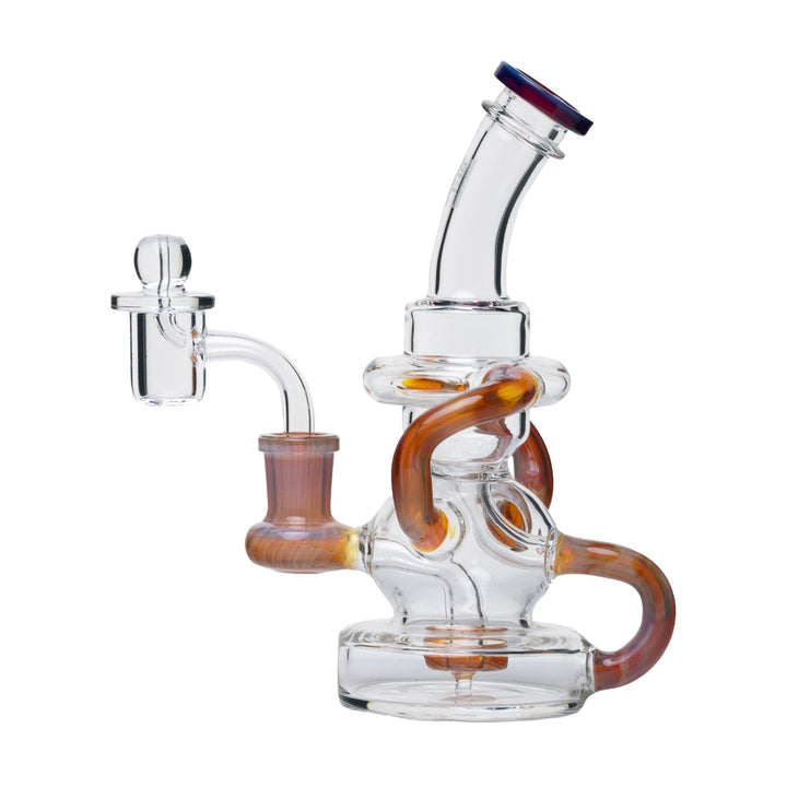 Stubby Klein Recycler Dab Rig with Quartz Banger