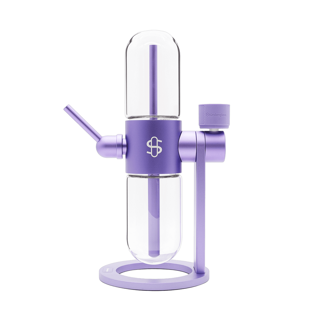 Violet Purple Stündenglass Gravity Hookah System