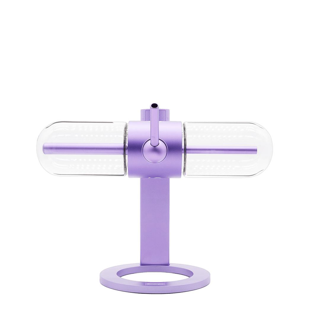 Violet Purple Stündenglass Gravity Hookah System