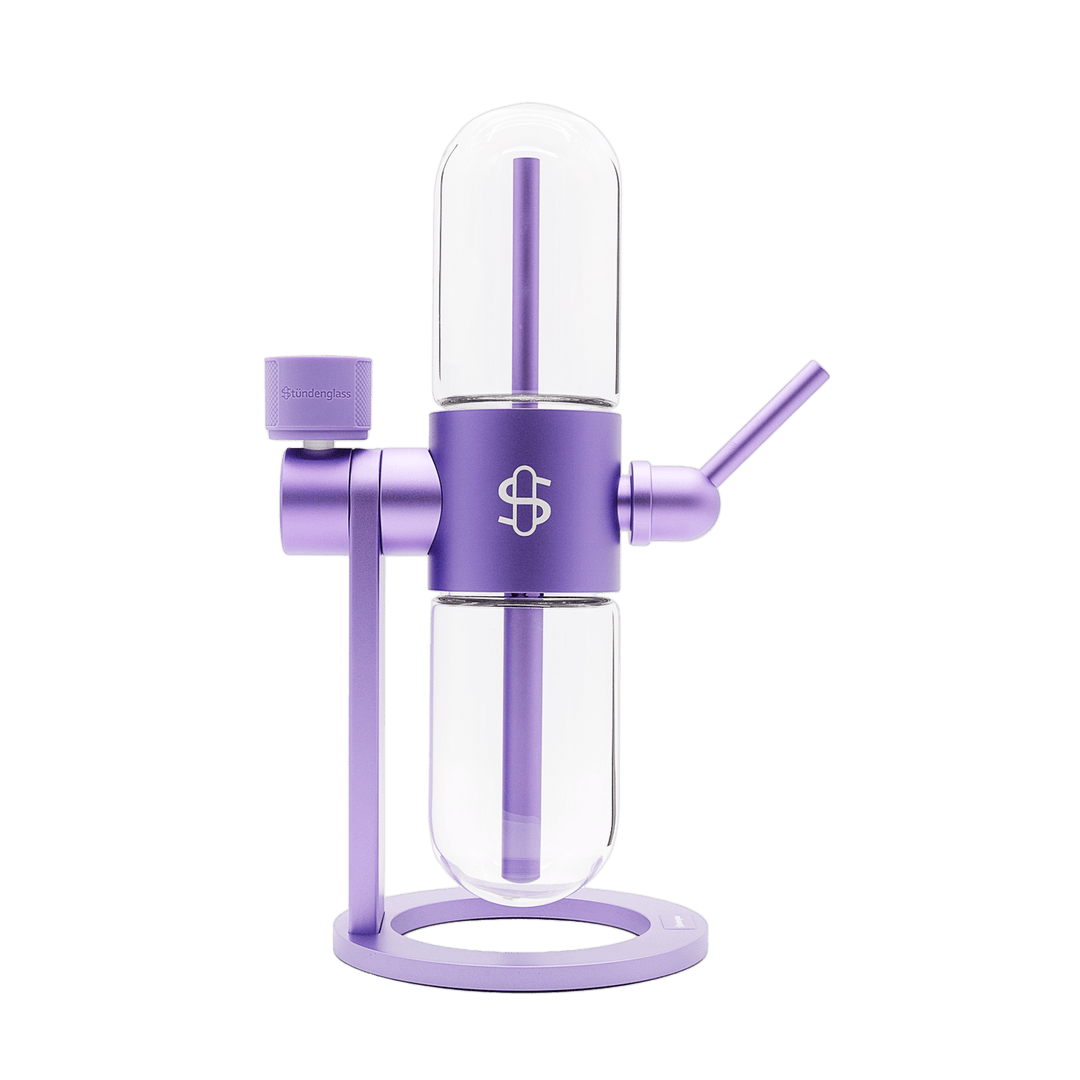 Violet Purple Stündenglass Gravity Hookah System