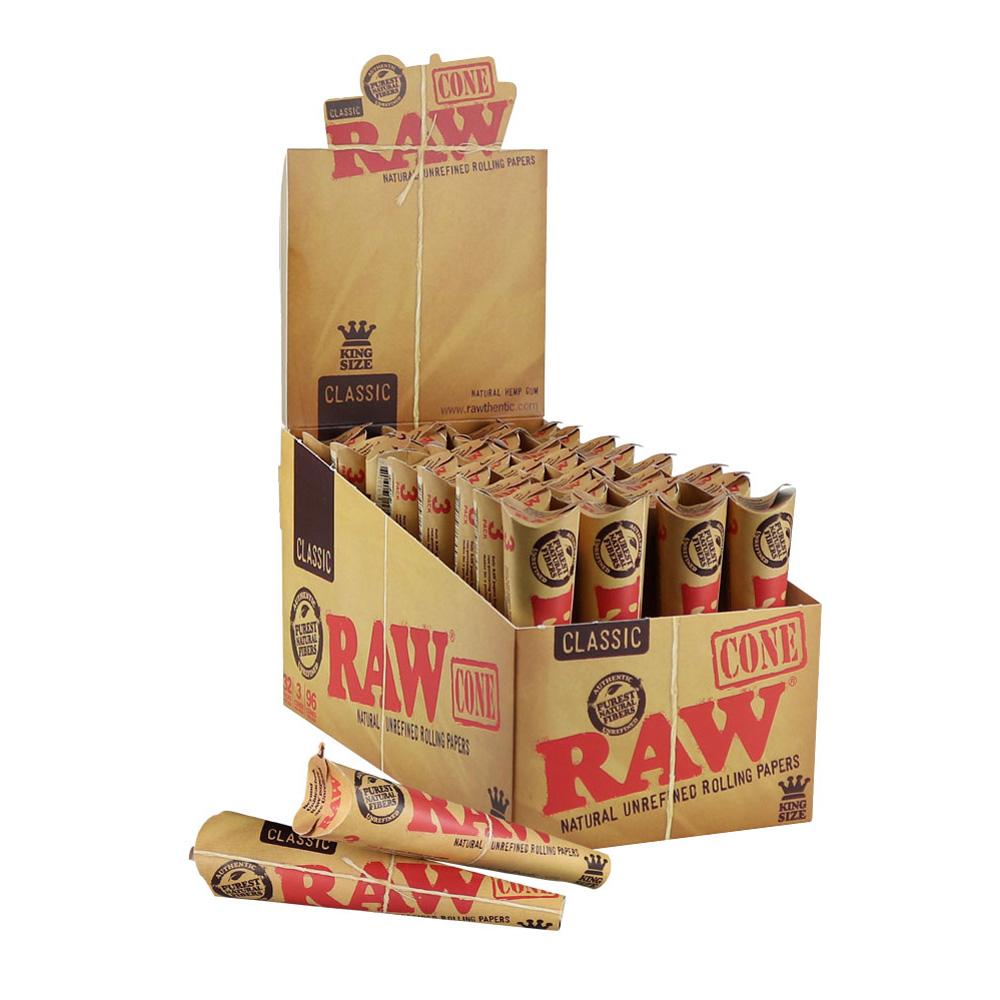 RAW Natural Unbleached Pre-Roll Cones