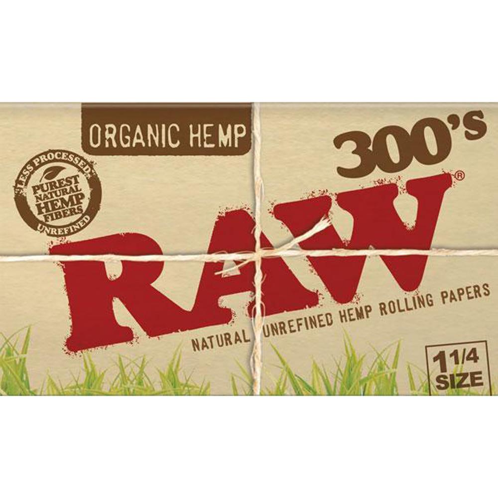 RAW Organic Hemp 300-Count 1 1/4 Papers