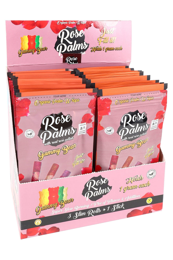 Rose Petal Palm Wraps - 20-Count Display