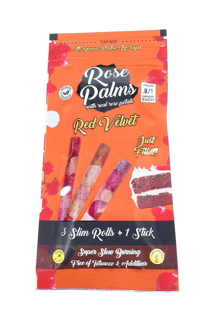 Rose Petal Palm Wraps - 20-Count Display