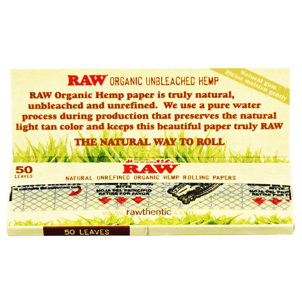 RAW Certified Organic Hemp Rolling Sheets