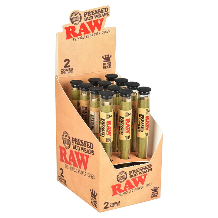 RAW Pre-Rolled Herbal Wrap Cones - 12 Count