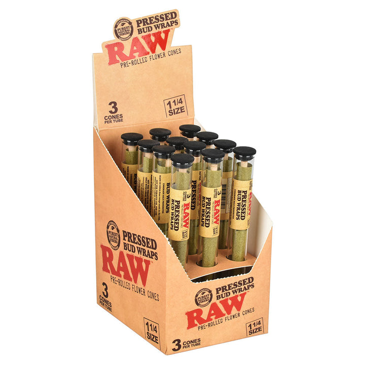 RAW Pre-Rolled Herbal Wrap Cones - 12 Count