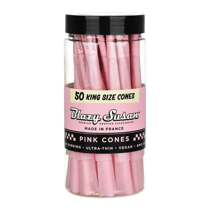 50 Pink Pre-Roll Cones for Dry Herb