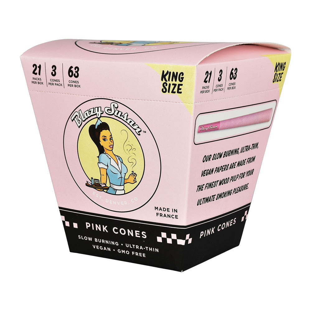 Pink Pre-Rolled Cones - 21 Piece Display