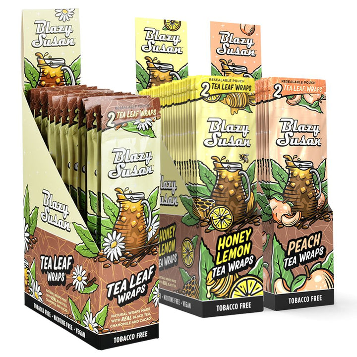 Blazy Susan Tea Leaf Wraps 25-Pack Display